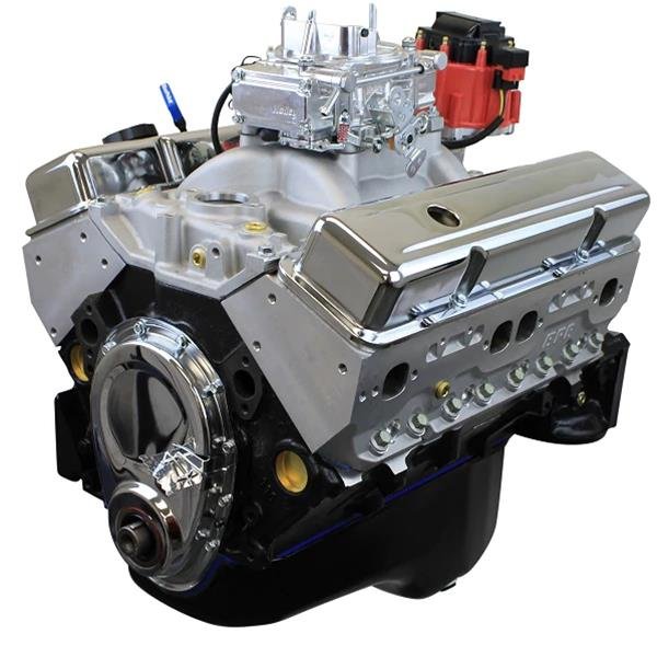 BluePrint Engines GM 355 C.I.D. 390 HP Dressed Carbureted Long Blocks Crate Engines BP35513CTC1