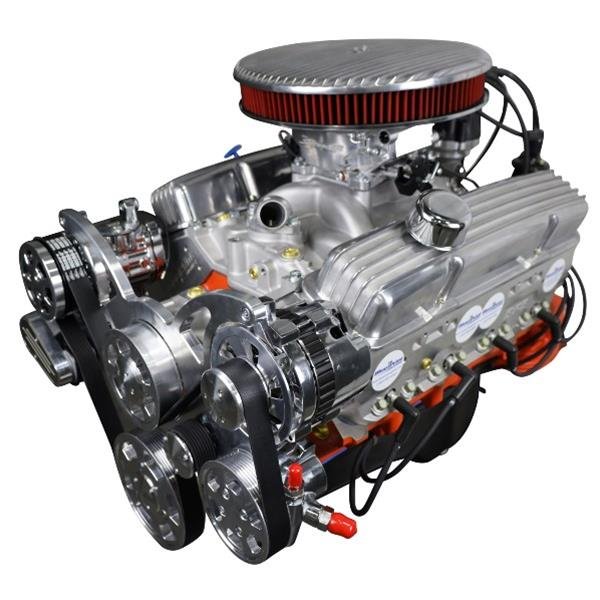 BluePrint Engines Low Profile GM 383 C.I.D. 436 HP Dressed EFI Long Block Crate Engines BP38318CTFKV