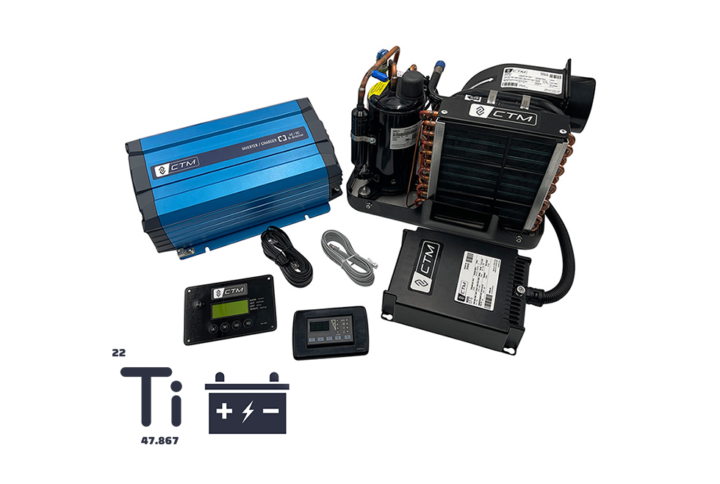 CTM CT 6S 12 Volt Marine Air Conditioner Kit 6000 BTU 1200W Inverter 115V