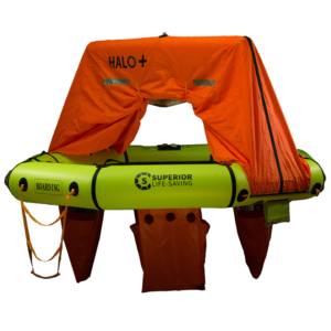 Halo Vacuum Sealed Liferaft 2 Person w Canopy