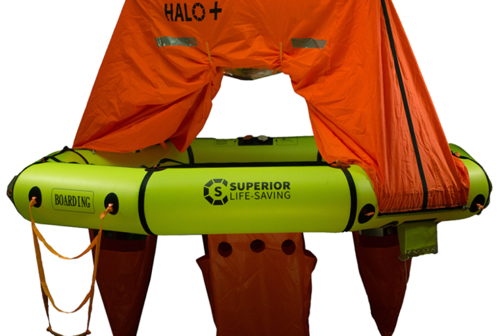 Halo Vacuum Sealed Liferaft 2 Person w Canopy