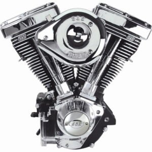 SS Cycle V111 V Series Complete Engine Wrinkle Black