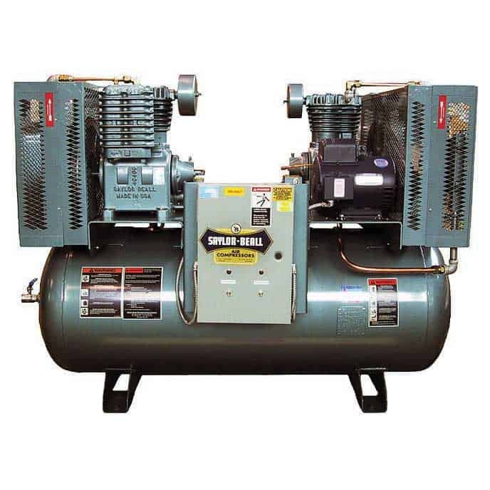 Saylor Beall Splash Lubricated Duplex 30 HP 200 Gal Model X 93020